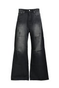 BREATH (COATING DAMAGE DENIM PANTS) BLACK
