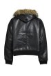 画像2: BREATH (FAUX LEATHER FUR HOODED JACKET) BLACK (2)