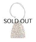 WACKO MARIA (LEOPARD SHOULDER POUCH) BEIGE