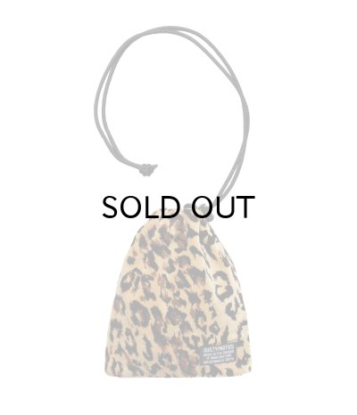画像1: WACKO MARIA (LEOPARD SHOULDER POUCH) BEIGE