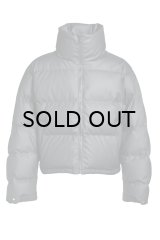 BREATH (FAUX LEATHER MATTE DOWN JACKET) BLACK