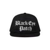 BLACK EYE PATCH (RHINESTONED OE LOGO CAP) BLACK