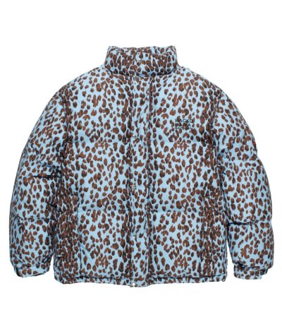 画像1: WACKO MARIA (LEOPARD DOWN JACKET) BLUE
