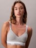画像2: Calvin Klein (Icon Cotton ライトリーラインド ブラレット) GRAY (2)