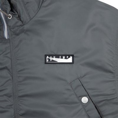 画像3: C.E (SYNTH FUR HOOD ZIP COAT) GREY