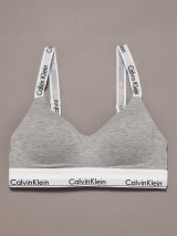 Calvin Klein (Icon Cotton ライトリーラインド ブラレット) GRAY