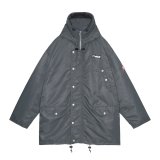 C.E (SYNTH FUR HOOD ZIP COAT) GREY