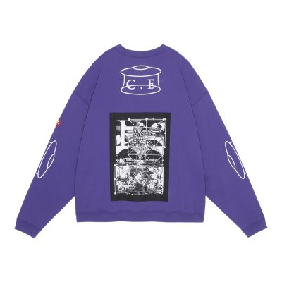 画像2: C.E (SCMCTY LOOSE CREW NECK) PURPLE