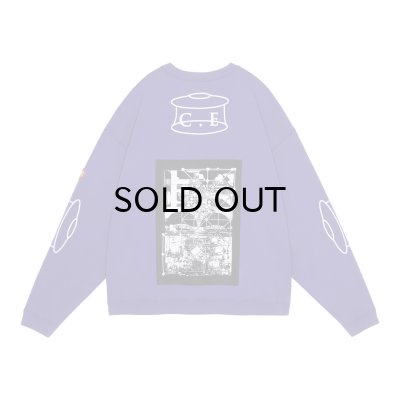 画像2: C.E (SCMCTY LOOSE CREW NECK) PURPLE -30% OFF- 