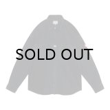 C.E (OVERDYE CORD DESIGN BIG SHIRT) CHARCOAL