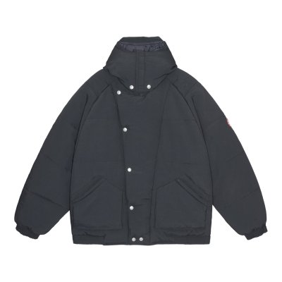 画像1: C.E (DIAGONAL FLAP PUFF JACKET) BLACK