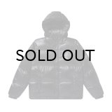 BLACK EYE PATCH (STENCIL LOGO HOODED DOWN JACKET) BLACK