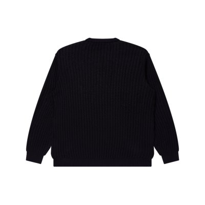 画像2: BLACK EYE PATCH (OG LABEL WAFFLE KNITTED CREW) BLACK