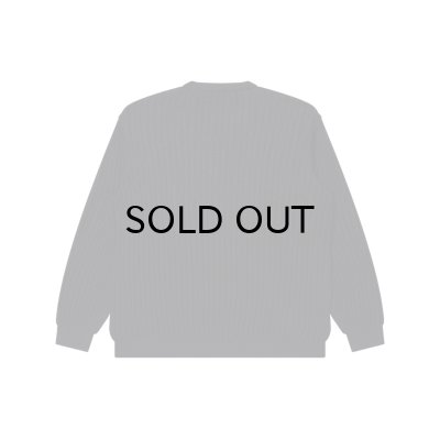 画像2: BLACK EYE PATCH (OG LABEL WAFFLE KNITTED CREW) BLACK