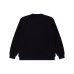 画像2: BLACK EYE PATCH (OG LABEL WAFFLE KNITTED CREW) BLACK (2)
