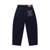 BLACK EYE PATCH (STENCIL LOGO WASHED EXTRA BAGGY JEANS) INDIGO