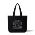 BLACK EYE PATCH (REFLECTIVE OG LABEL LARGE TOTE) BLACK