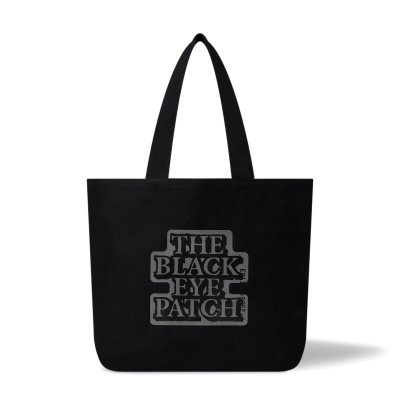 画像1: BLACK EYE PATCH (REFLECTIVE OG LABEL LARGE TOTE) BLACK