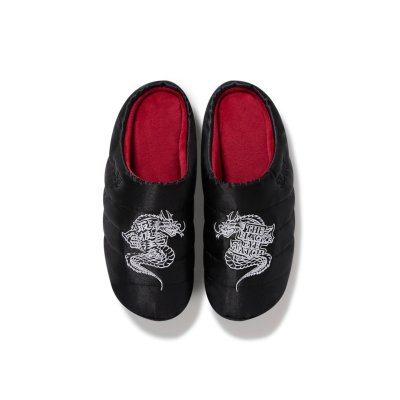 画像2: BLACK EYE PATCH (SATIN DRAGON SUBU SANDALS) BLACK