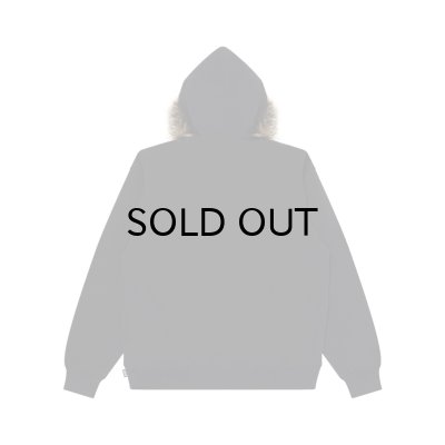 画像2: BLACK EYE PATCH (FAUX FUR HOODED HWC ZIP HOODIE) BLACK