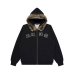 画像1: BLACK EYE PATCH (FAUX FUR HOODED HWC ZIP HOODIE) BLACK (1)