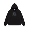 BLACK EYE PATCH (CAMOUFLAGED RHINESTONED OG LABEL HOODIE) BLACK