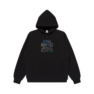 画像1: BLACK EYE PATCH (CAMOUFLAGED RHINESTONED OG LABEL HOODIE) BLACK