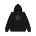 画像1: BLACK EYE PATCH (CAMOUFLAGED RHINESTONED OG LABEL HOODIE) BLACK (1)
