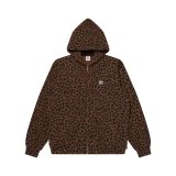BLACK EYE PATCH (LEOPARD PATTERNED SMALL OG ZIP HOODIE) MULTI