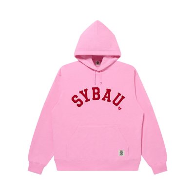 画像1: BLACK EYE PATCH (SYBAU COLLEGE HOODIE) PINK