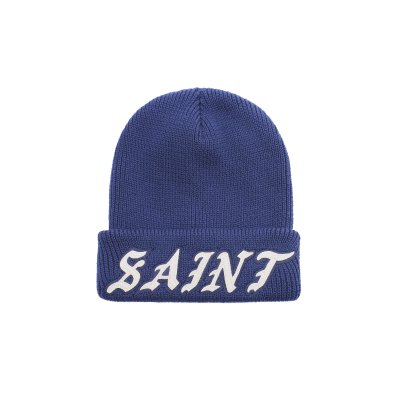 画像1: SAINT Mxxxxxx (KNIT CAP_SAINT) NAVY
