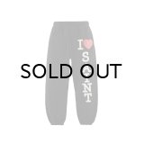 SAINT Mxxxxxx (SWEAT PANTS_I LOVE SAINT) BLACK