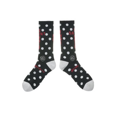 画像1: SAINT Mxxxxxx (SOCKS_DOT) BLACK