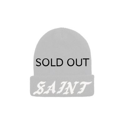 画像1: SAINT Mxxxxxx (KNIT CAP_SAINT) BLACK