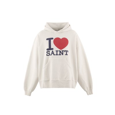 画像1: SAINT Mxxxxxx (HOODIE_I LOVE SAINT) WHITE