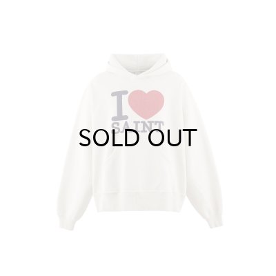 画像1: SAINT Mxxxxxx (HOODIE_I LOVE SAINT) WHITE