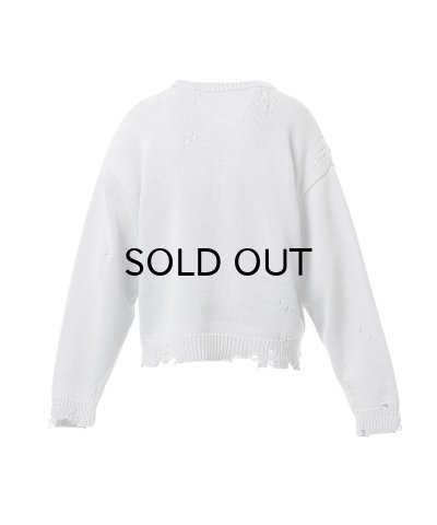 画像2: Maison MIHARA YASUHIRO (Strawberry Jacquard Knit Sweater) BLUE