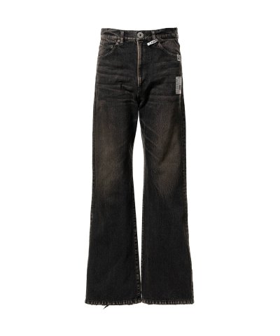 画像1: Maison MIHARA YASUHIRO (Flared Denim Pants) BLACK