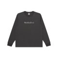 BLACK EYE PATCH (RHINESTONED OE LOGO L/S TEE) CHARCOAL