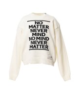 Maison MIHARA YASUHIRO (Message Jacquard Knit Sweater) WHITE