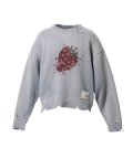 Maison MIHARA YASUHIRO (Strawberry Jacquard Knit Sweater) BLUE