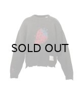 Maison MIHARA YASUHIRO (Strawberry Jacquard Knit Sweater) BLACK