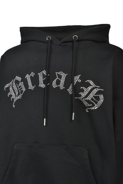 画像4: BREATH (OLD ENGLISH LOGO RHINESTONE HOODIE) BLACK