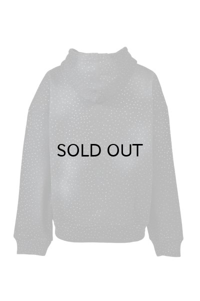 画像2: BREATH (SCRIPT LOGO FADE RHINESTONE ZIP UP HOODIE) BLACK