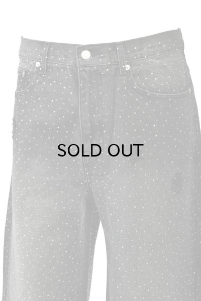 画像4: BREATH (SCRIPT LOGO FADE RHINESTONE DENIM PANTS) BLACK