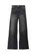 画像1: BREATH (SCRIPT LOGO FADE RHINESTONE DENIM PANTS) BLACK (1)