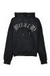 画像1: BREATH (OLD ENGLISH LOGO RHINESTONE HOODIE) BLACK (1)