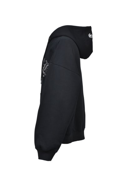 画像3: BREATH (OLD ENGLISH LOGO RHINESTONE HOODIE) BLACK