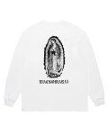 WACKO MARIA (WASHED HEAVY WEIGHT CREW NECK LONG SLEEVE T-SHIRT TYPE-1) WHITE