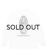 WACKO MARIA (WASHED HEAVY WEIGHT CREW NECK LONG SLEEVE T-SHIRT TYPE-1) WHITE